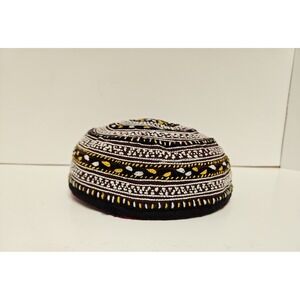 Turkmen Vintage Handmade Hat Embroidery Multicolored Tribal Collector's